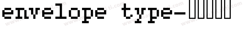 envelope type字体转换
